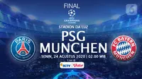 PSG vs Bayern Munchen di final Liga Champions. (Liputan6.com/Abdillah)