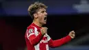 Antoine Griezmann. Pemain asal Prancis ini gagal memberikan penampilan terbaik dalam dua musim penampilannya bersama Barcelona sejak didatangkan dari Atletico pada 2019/2020. Masih sempat bermain 3 laga di musim ini, Ronald koeman melepasnya ke Atletico dengan status pinjaman. (AP/Manu Fernandez)