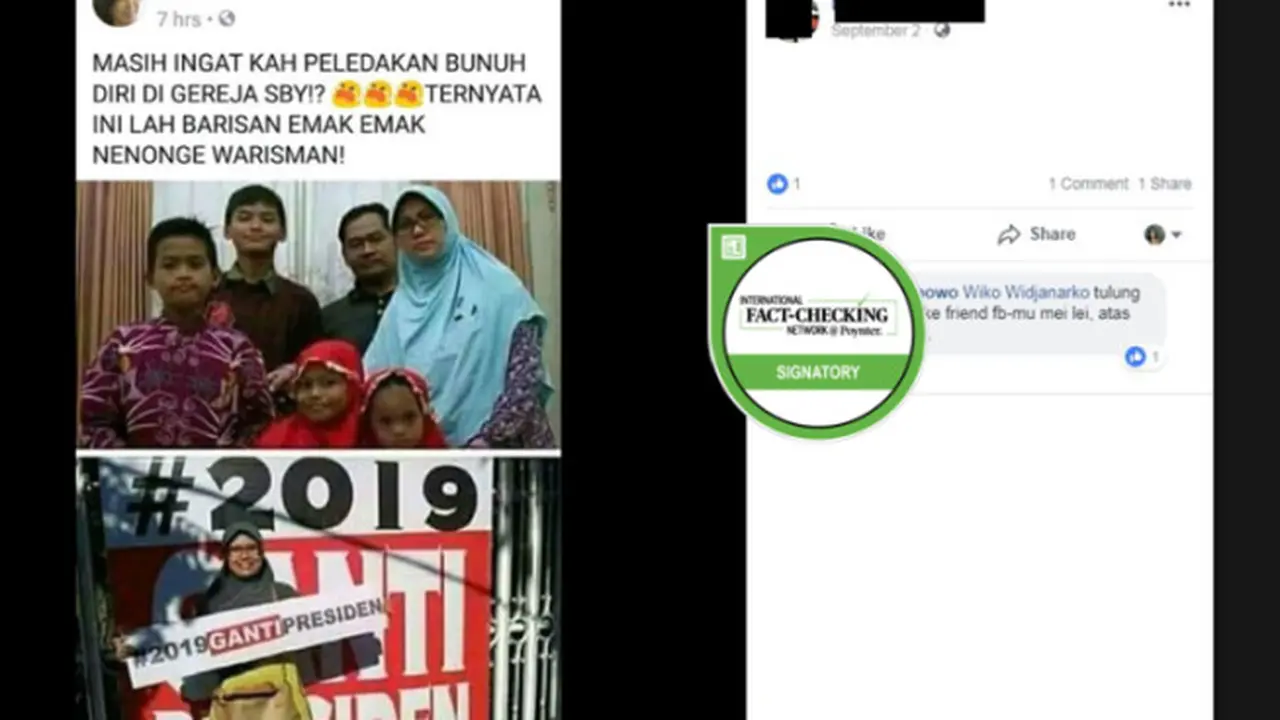 Cek Fakta - Pelaku Bom Surabaya