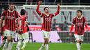 AC Milan unggul lebih dahulu lewat aksi Tijjani Reijnders di menit ke-45. (PIERO CRUCIATTI/AFP)