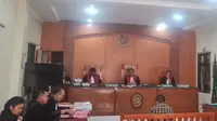 SIdang kasus pembunuhan wartawan di Karo