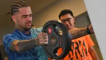 Pemain Borneo FC, Diego Michiels, sedang menjalani pelatihan. (Bola.com/Gatot Sumitro)