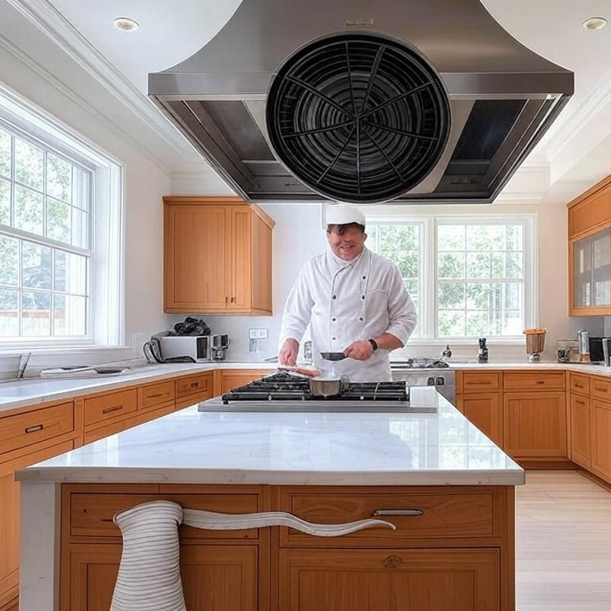 Dapur dengan ventilasinya