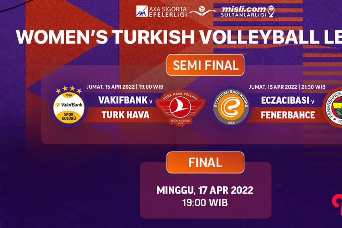 Sedang Berlangsung, Live Streaming Semifinal Piala Voli Turki Putri 2022 Malam ini di Vidio