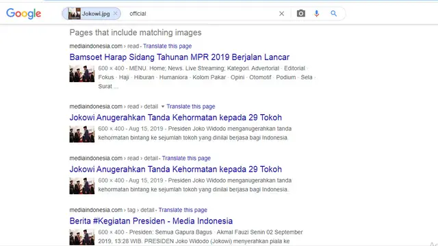 Hasil penelusuran google image