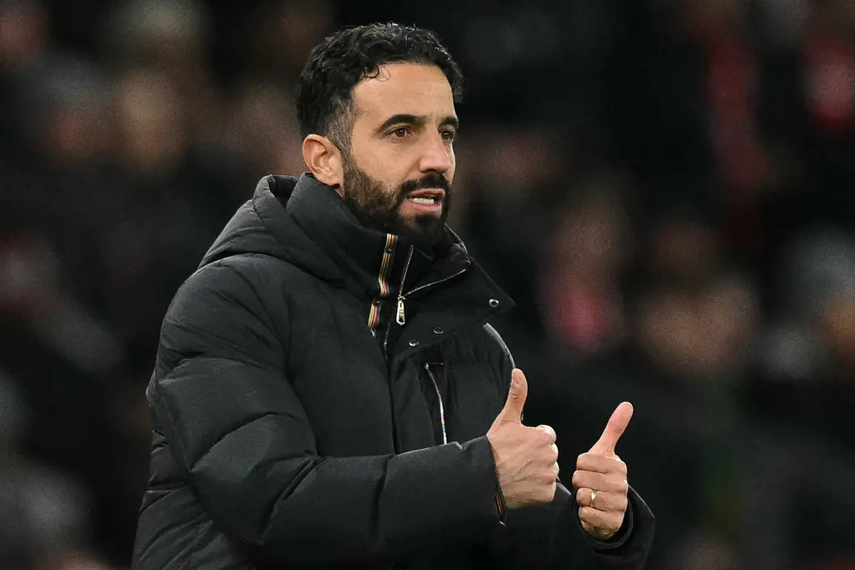 Foto: Senyum Semringah Ruben Amorim saat Raih Kemenangan Perdana Bersama Manchester United