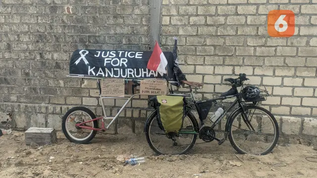 Update Perjalanan Pak Midun pengayuh Speda Tuntut Keadilan Korban Tragedi Kanjuruhan