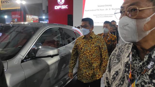 Moeldoko Umumkan Ada Pameran Mobil Listrik Lagi pada 22 Juli 2022 (Arief A/Liputan6.com)