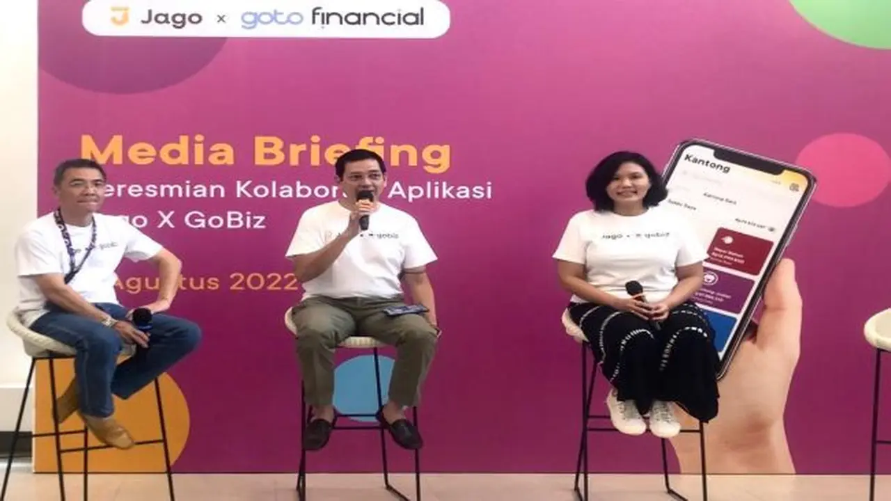 Media briefing peresmian kolaborasi aplikasi Jago dan GoBiz, Selasa, 9 Agustus 2022. (Foto: Liputan6.com/Pipit I.R)