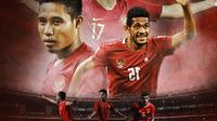 Timnas Indonesia - Evan Dimas, Ricky Kambuaya, Syahrian Abimanyu (Bola.com/Lamya Dinata/Adreanus Titus)