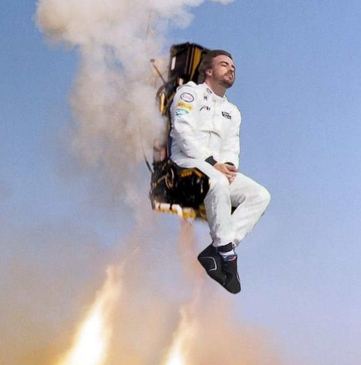 Meme lucu soal frustasinya Fernando Alonso di balap Formula 1