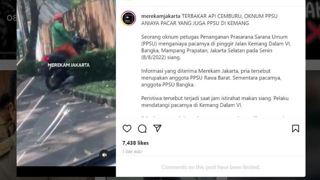 Viral video anggota PPSU aniaya pacar di Jakarta Selatan (Jaksel).