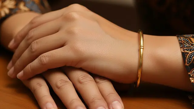 9 Model Gelang Emas Klasik untuk Ibu Rumah Tangga Usia 40 Tahun