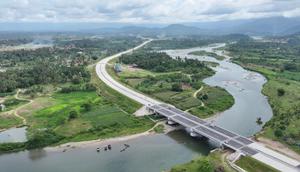 Jalan Tol Pekanbaru-Padang Seksi Padang-Sicincin. (Dok Hutama Karya)