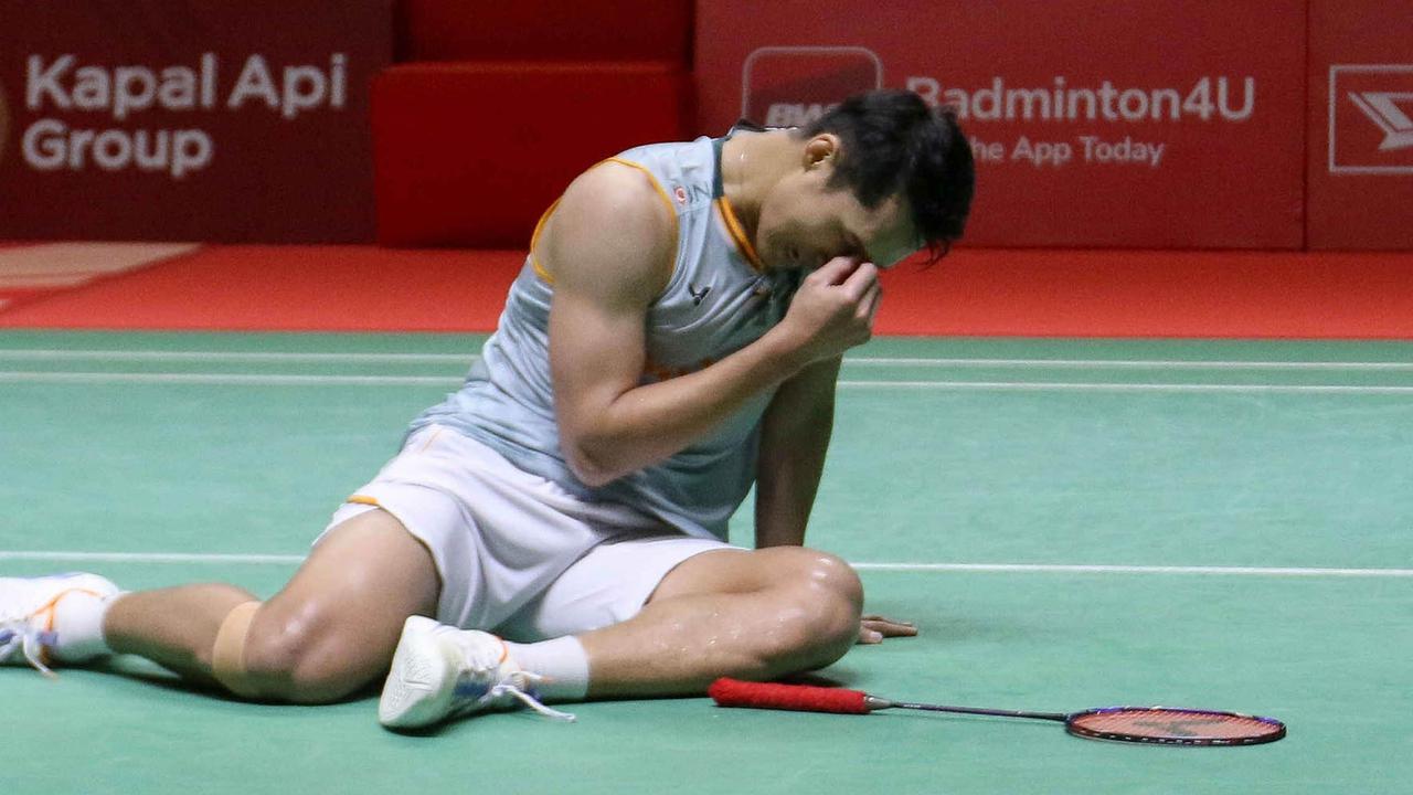 FOTO: Jonatan Christie Gagal Juara Indonesia Masters 2025