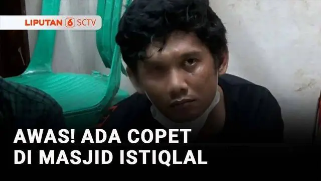 VIDEO: Nyamar Jadi Juru Parkir, 4 Pencopet Beraksi di Masjid Istiqlal