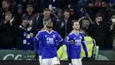 Gol semata wayang pada laga tersebut disumbang oleh pemain Leicester City, Ademola Lookman pada menit ke-59. (AP/Rui Vieira)