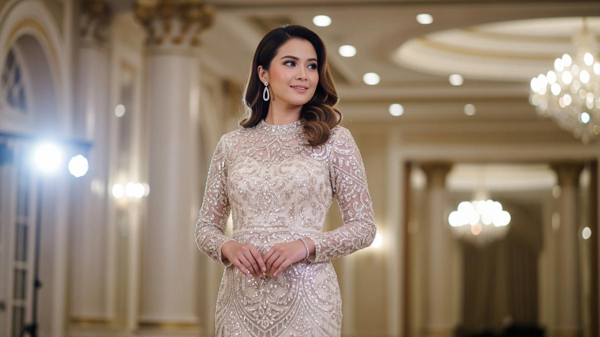 7 Model Dress Full Payet yang Mewah dan Glamor untuk Acara Spesial, Tampil Berkelas Tanpa Terlihat Berlebihan