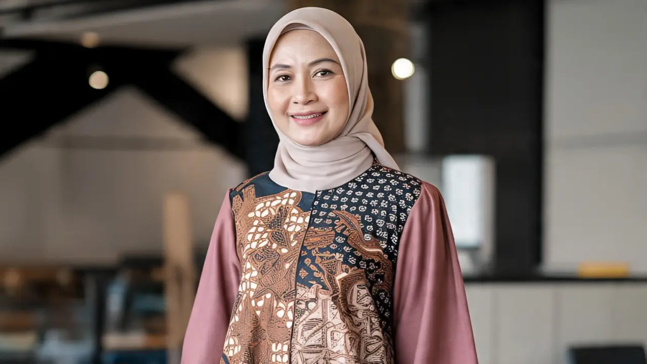 Gamis Batik Ibu-Ibu Umur 50