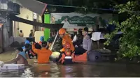 Banjir yang mengepung Kota Manado, Sulut, pada Jumat (21/3/2025).