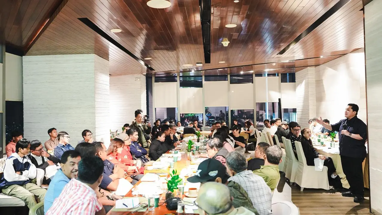 Menteri Pemuda dan Olahraga Republik Indonesia (Menpora) RI, Erick Thohir, menggelar silaturahmi bersama media di Jakarta pada Selasa (24/2/2026) malam WIB.