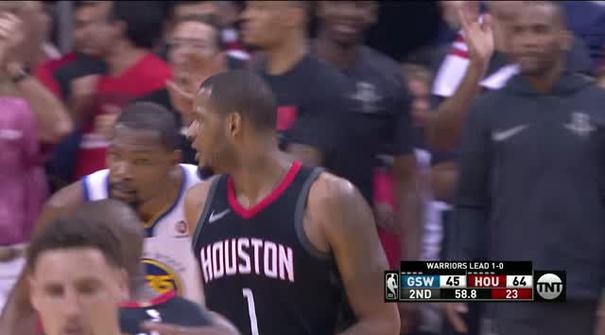 Berita video game recap NBA 2017-2018 antara Houston Rockets melawan Golden State Warriors dengan skor 127-105.