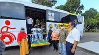 DAMRI Mataram Uji Coba Operasi Bus Disabilitas NTB Gemilang (Dok. DAMRI)