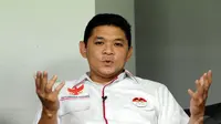 Derry melihat Gerindra dan Prabowo Subianto adalah sosok yang tepat untuk mewujudkan Indonesia yang lebih baik, Jakarta, Senin (9/6/2014) (Liputan6.com/Helmi Fithriansyah) 