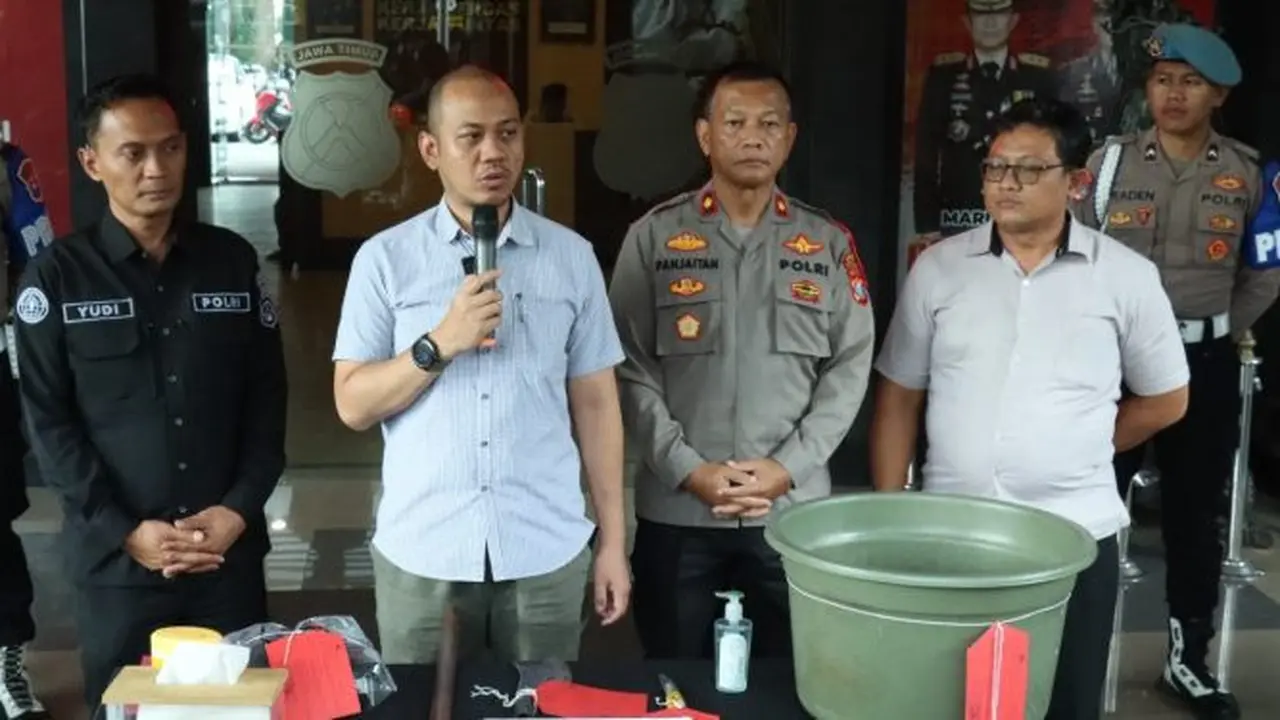 Polresta Malang menetapkan JM (61) suami yang tega membunuh dan memutilasi istrinya sendiri, pada penghujung tahu 2023. (Istimewa)