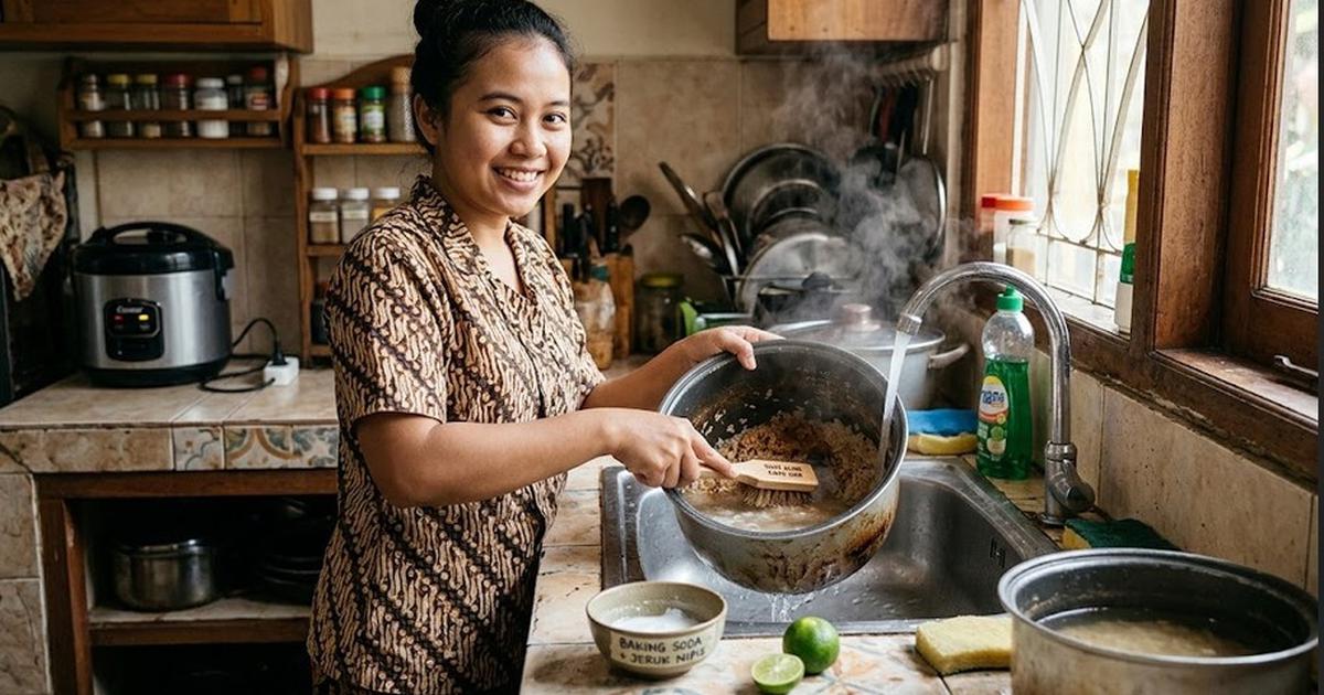 Cara Menghilangkan Nasi Kering di Panci Magic Com (AI Generated)
