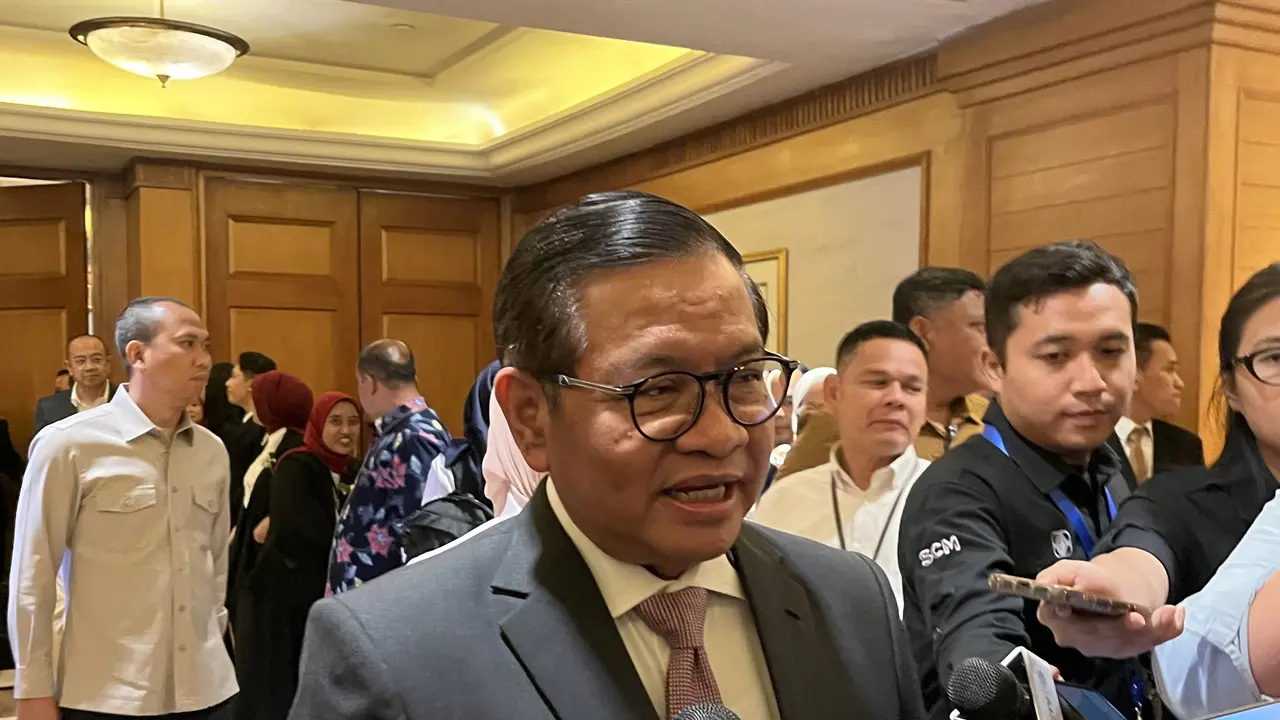 Gubernur DKI Jakarta Pramono Anung di Hotel Arya Duta, Jakarta Pusat, Senin (19/1/2026).