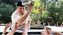 Sebelumnya, Presiden Republik Indonesia, Prabowo Subianto menerima kedatangan pendiri Microsoft dan filantropis Bill Gates di Istana Merdeka, Jakarta, 7 Mei 2025. (BAY ISMOYO/AFP)