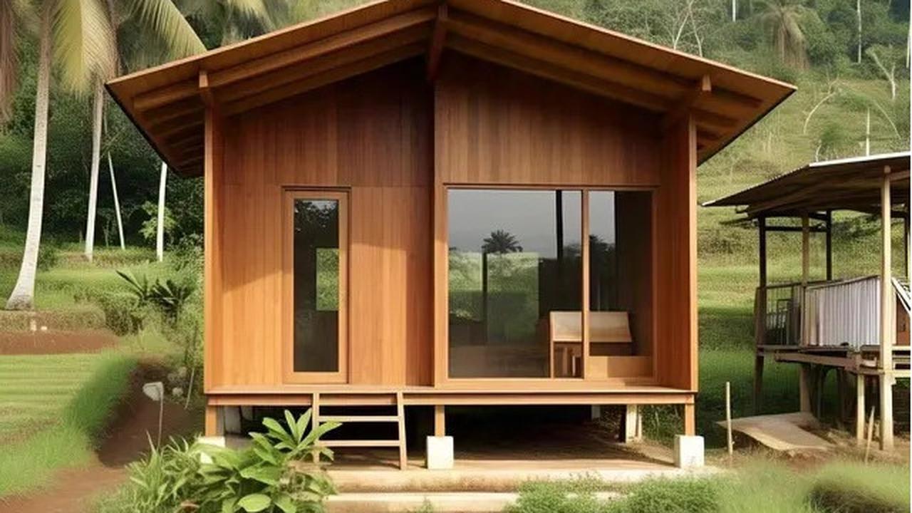 Rumah Papan Sederhana dengan Desain Minimalis Modern