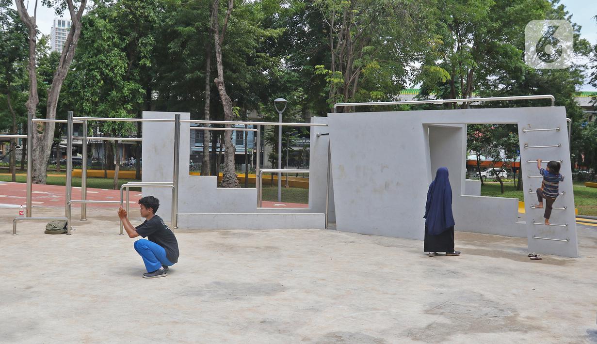 Foto Menjajal Fasilitas Bermain Dan Olahraga Di Taman Puring News Liputan6 Com
