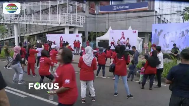 Jelang hari AIDS sedunia, DKT Indonesia kampanyekan #ubahhiduplo di CFD Sudirman, Jakarta.