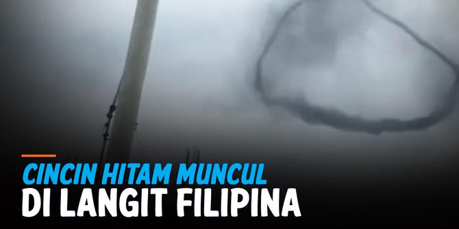 VIDEO: Penampakan Cincin Hitam di Langit Filipina Hebohkan Warga