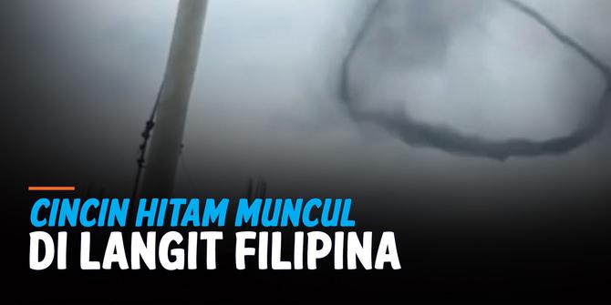 VIDEO: Penampakan Cincin Hitam di Langit Filipina Hebohkan Warga
