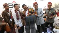 Crown Leather asal Gresik, Jawa Timur, UMKM binaan Semen Indonesia, berhasil membukukan omzet Rp 150 juta dari penjualan produk kerajinan kulit pada Bazar UMKM Untuk Indonesia 2023. (Dok Semen Indonesia)