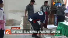 Pendistribusian soal Ujian Nasional tingkat SMP sederajat di Kabupaten Timor Tengah Selatan, NTT (Nusa Tenggara Timur), mulai dilakukan hari ini.