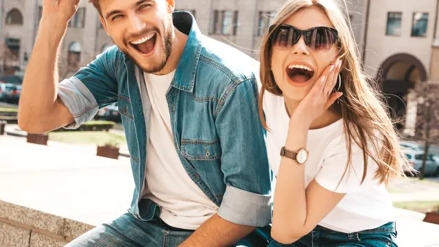 Couple Laughing
