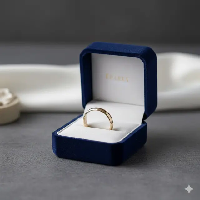 Cincin Nikah Bulat yang Elegan