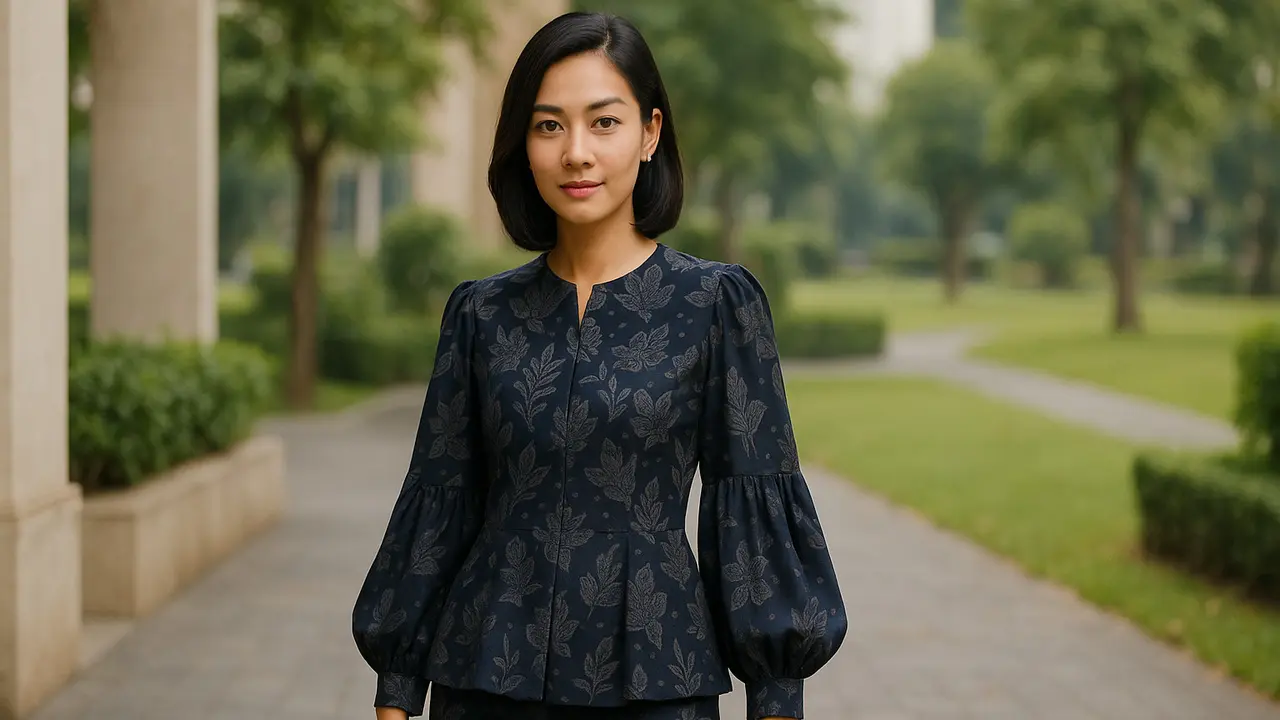 13 Model Baju Batik Lengan Bishop untuk Acara Formal, Tampil Elegan dan Anggun di Berbagai Kesempatan