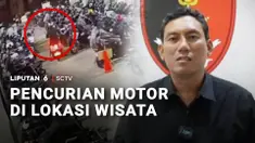 Yang juga mengintai saat liburan tiba adalah pencurian kendaraan. Tak sadar remote kunci kendaraannya terjatuh, seorang wisatawan kehilangan motor yang diparkir.