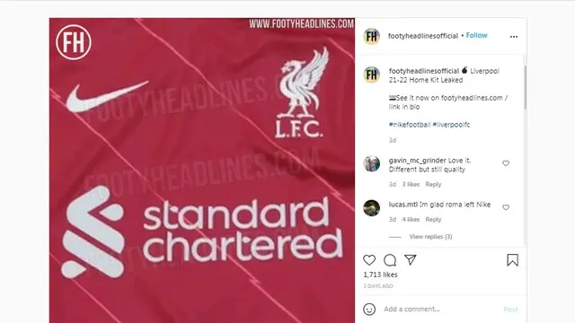 Jersey Liverpool