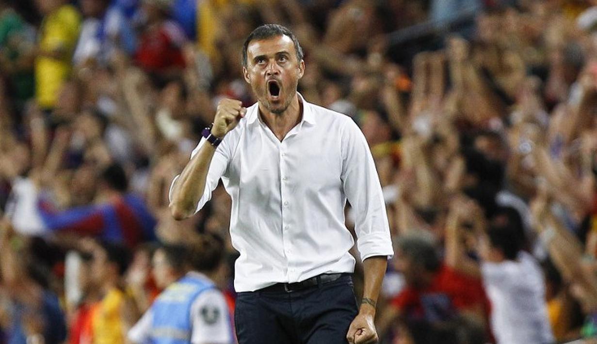 Luis Enrique adalah mantan pemain dan sekarang menjadi arsitek Barcelona. (AFP/Quique Garcia)