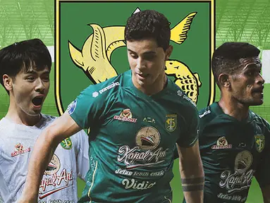 Keberhasilan Persebaya Surabaya menembus peringkat kelima dalam klasemen akhir BRI Liga 1 2021/2022 tentunya tak lepas dari peran para pemain andalannya. Namun akibat ketidakcocokan kontrak baru dan masalah keluarga, Bajul Ijo harus rela melepas 4 pemain berikut. (Bola.com/Adreanus Titus)