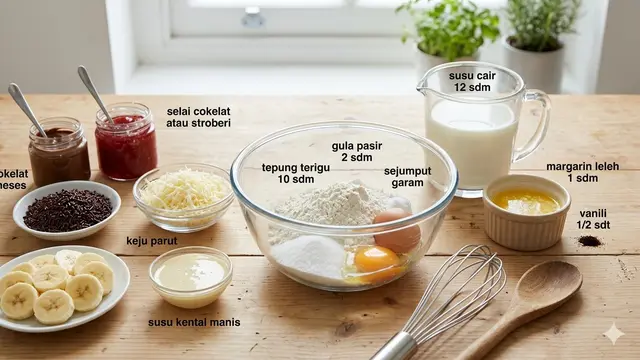 Resep Crepes Teflon Takaran Sendok (Foto: Gemini AI)