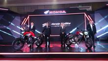 AHM resmi meluncurkan sepeda motor Honda CB650R (kanan) bersama dengan CBX500 di Hotel Harris, Bandung, Jawa Barat, Sabtu (9/2/2019). (istimewa)