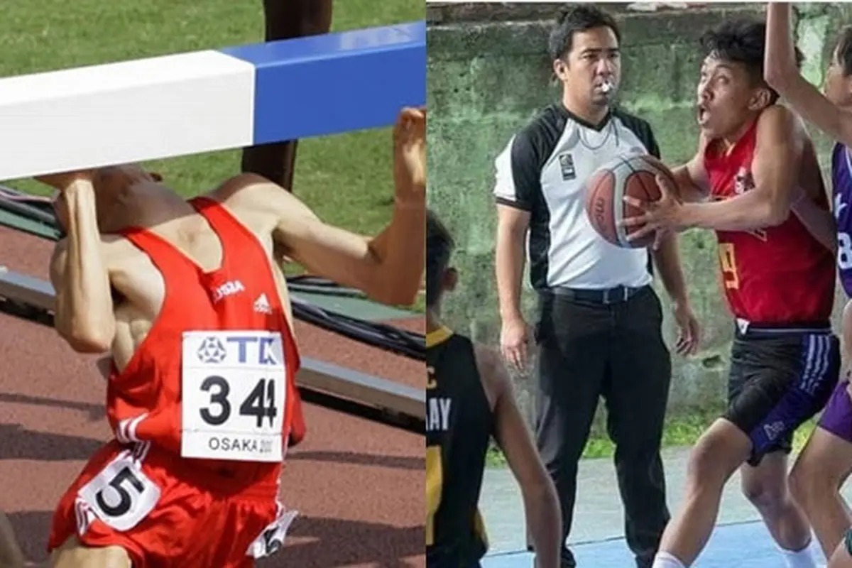 7 Potret Nyeleneh Waktu Pertandingan Olahraga Ini Bikin Geleng Kepala