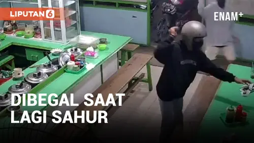 VIDEO: Lagi Sahur di Warkop, Pemuda di Bekasi Jadi Korban Begal